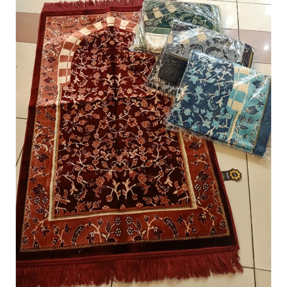 Sajadah Turki impor premium AL ARABIA Benang harum 70X110cm (Arabia harum)