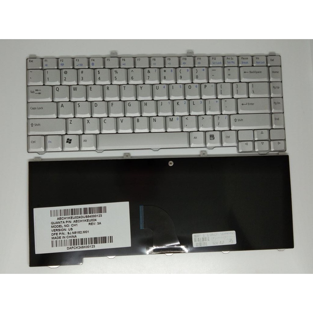 Keyboard NEC Versa E3100 E2000 E3100 VA18 E680 E6200 P440 E6120 E6211 L2100 Silver