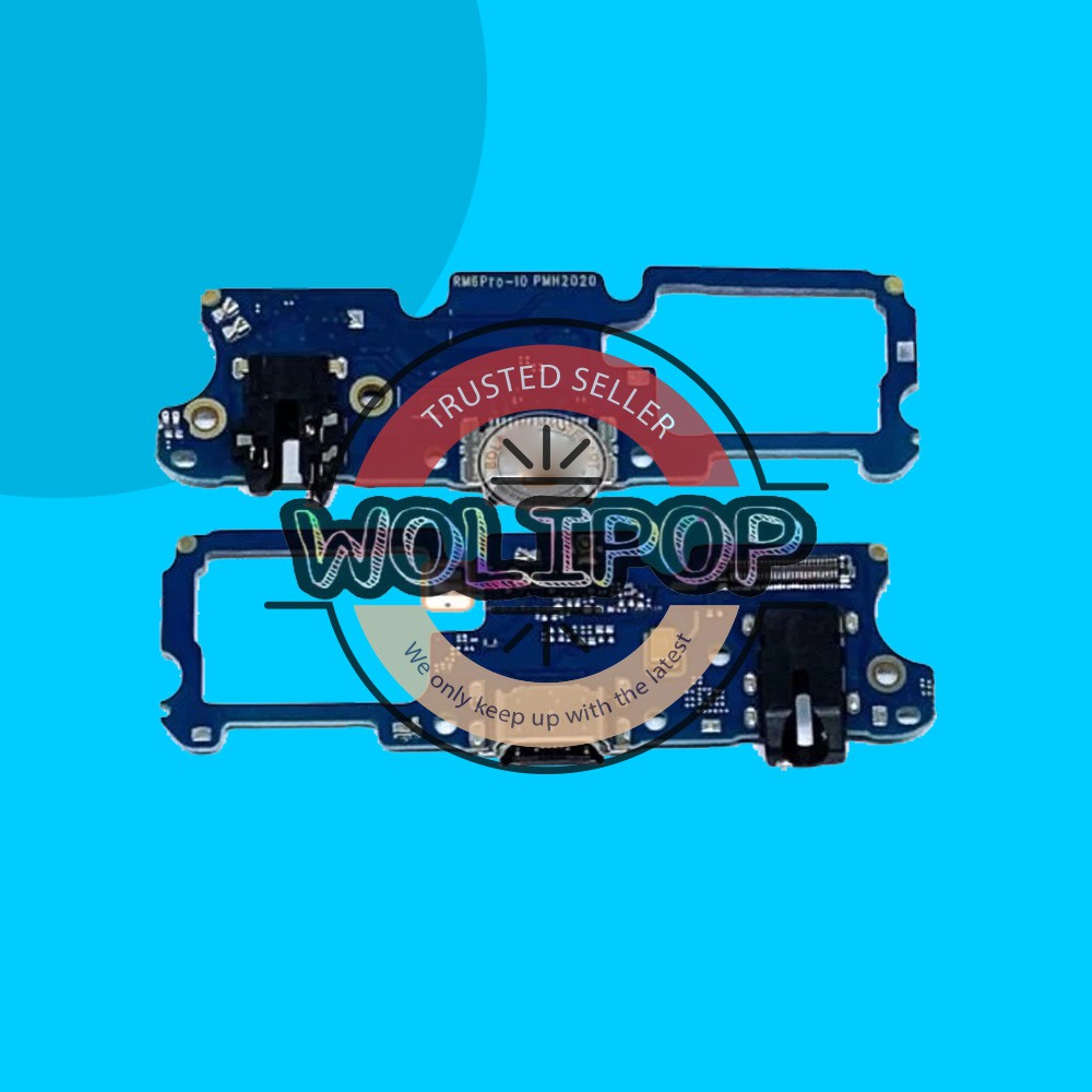 FLEXIBLE FLEKSIBEL CONNECTOR CHARGER MIC HF REALME 6 PRO ORIGINAL NEW