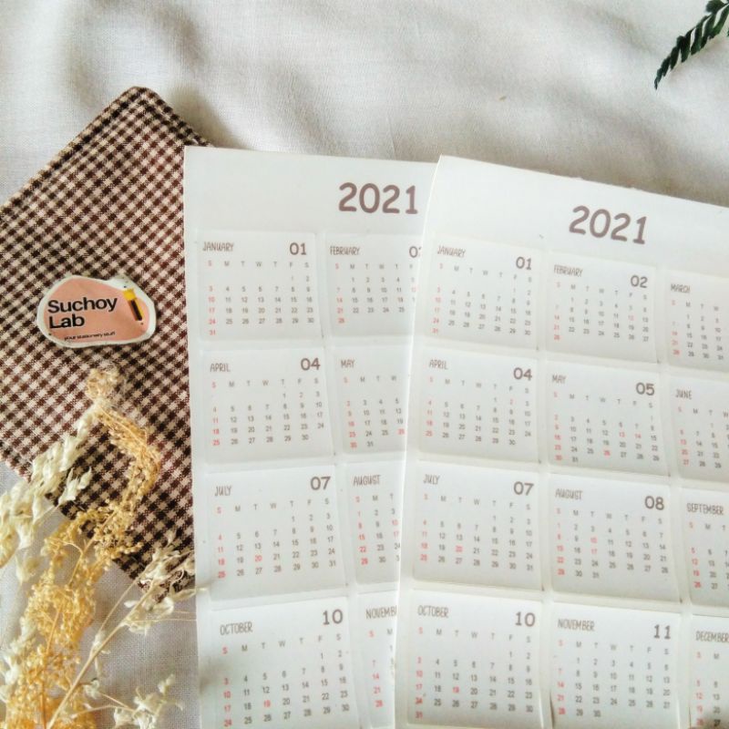 

Sticker Mini Calendar