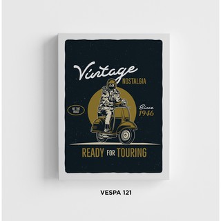 Poster Vespa  Vintage Dekorasi  Gambar Vespa  Hiasan 