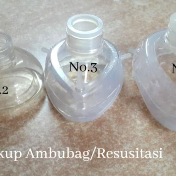 Masker Silikon No3 /Masker Silikon Anesthesia No3 /Sungkup Ambubag No3