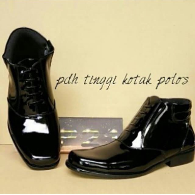 sepatu PDH tinggi kotak polos pria merk P21