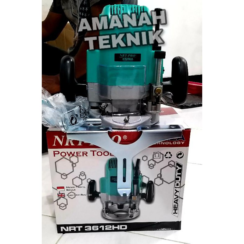 Mesin Profil besar 2 tangan Router bobok kayu NRT PRO 12mm