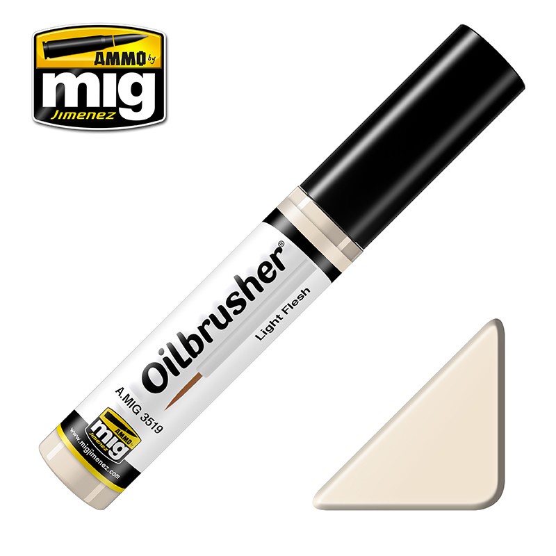 

AMIG3519 : LIGHT FLESH - Oilbrusher Ammo Mig
