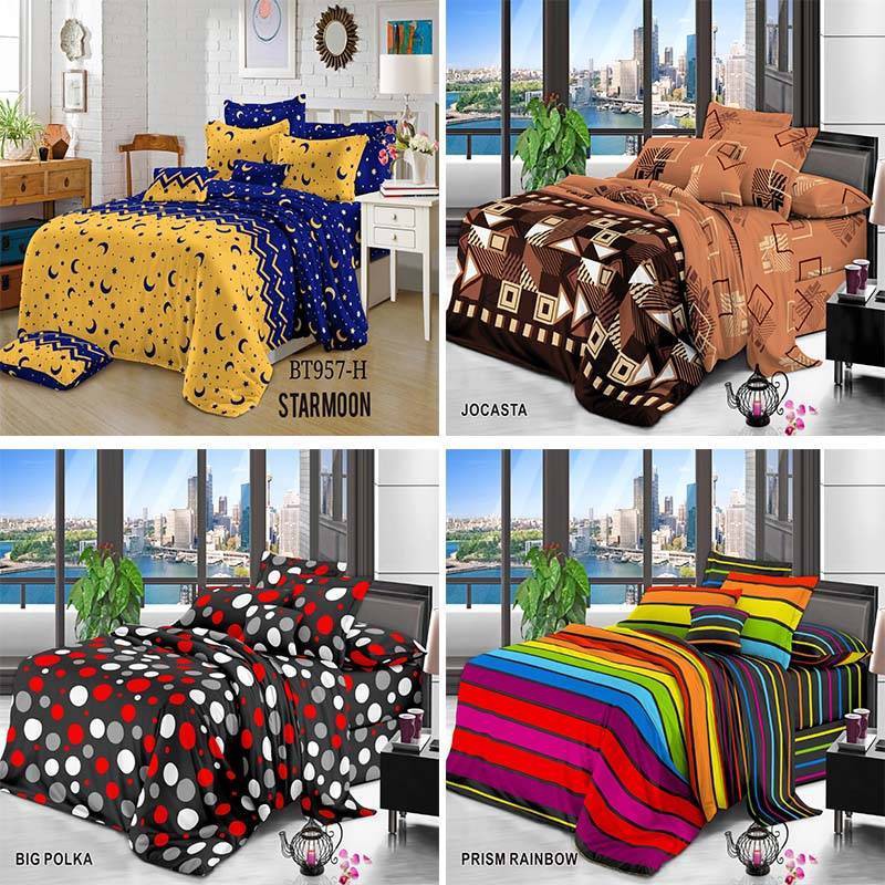 [MURAH] Sprei Homemade Ukuran 180x200 160x200 120x200 Abstrak Minimalis Kotak Aesthetic No 1 2 3