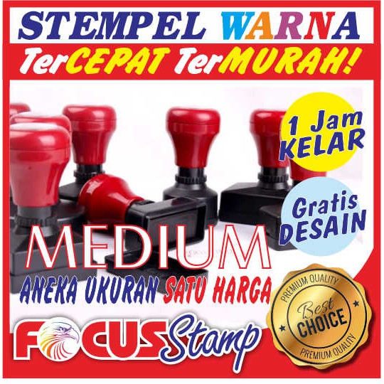 

STEMPEL WARNA Ukuran MEDIUM - Aneka Ukuran Tetap Satu Harga