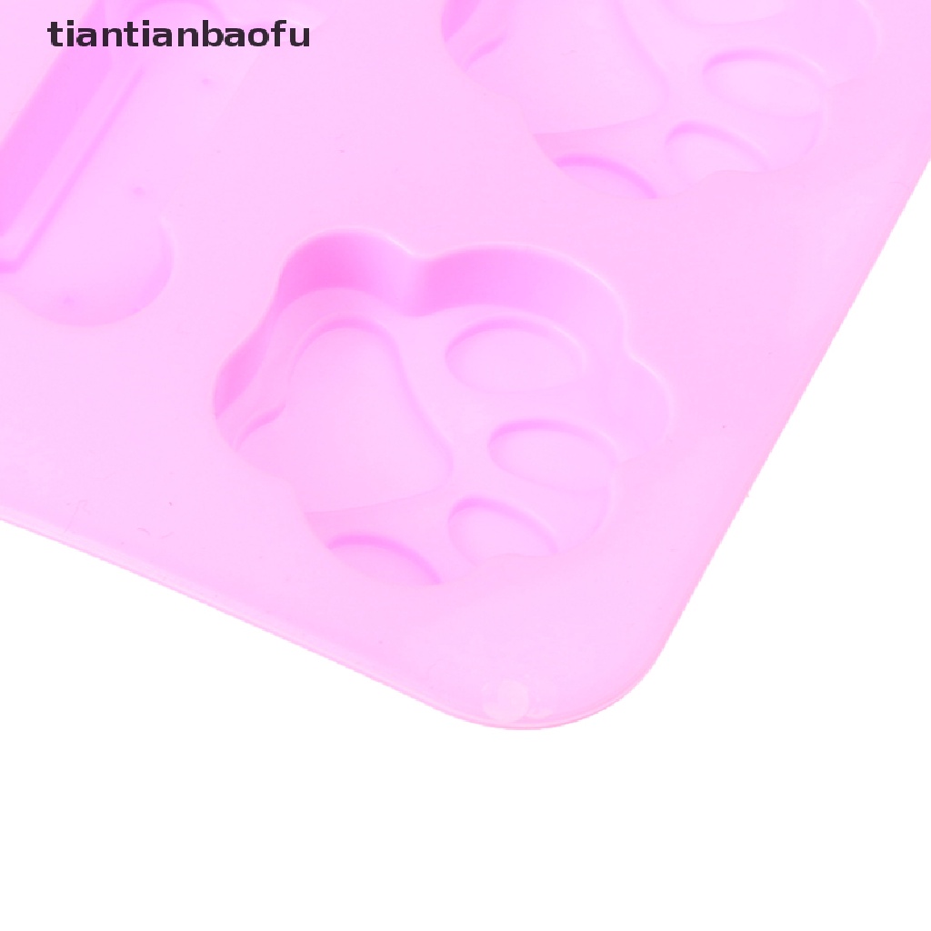 [tiantianbaofu] Silicone Baking Mold Dog Bone Dog Footprint Cake Mold Food Grade Baking Mould Boutique