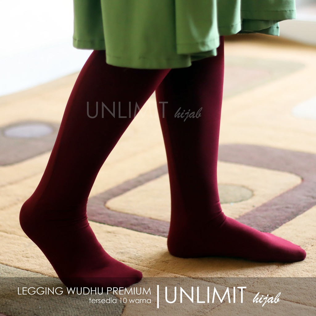 Legging Wudhu ORIGINAL by UNLIMIT hijab | Leging Wudhu Muslimah Cantik Indonesia [PREMIUM]