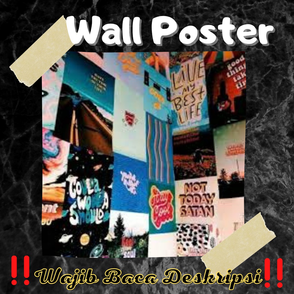 { A3 }Wall Poster Custom / Poster Aesthetic / Poster Band / Poster Kpop / Poster Anime
