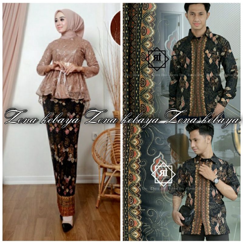 COUPLE KEBAYA AURORA PITA/KEBAYA MODERN/KEBAYA WISUDA/COUPLE KEMEJA BATIK