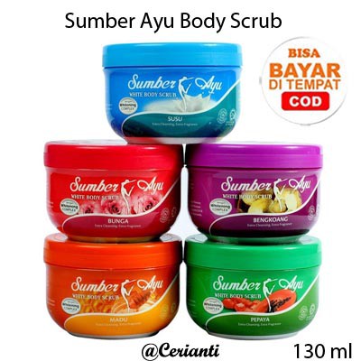 SUMBER AYU BODY SCRUB | Lulur Badan 130 ml_Cerianti