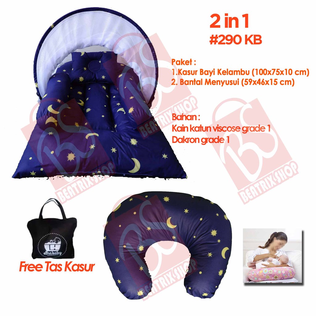 Sale 2 in 1 kasur bayi kelambu doraemon dab bansui elha baby