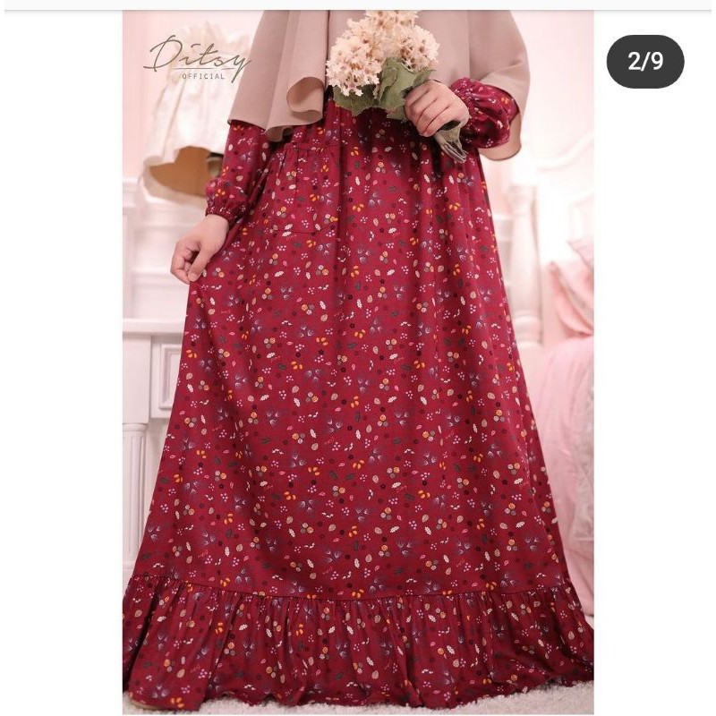 Ditsy Maret eira deepred