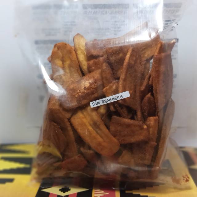 KERIPIK PISANG / KRIPIK PISANG RASA SAPI PANGGANG ASLI LAMPUNG (KEMASAN 180 GRAM)