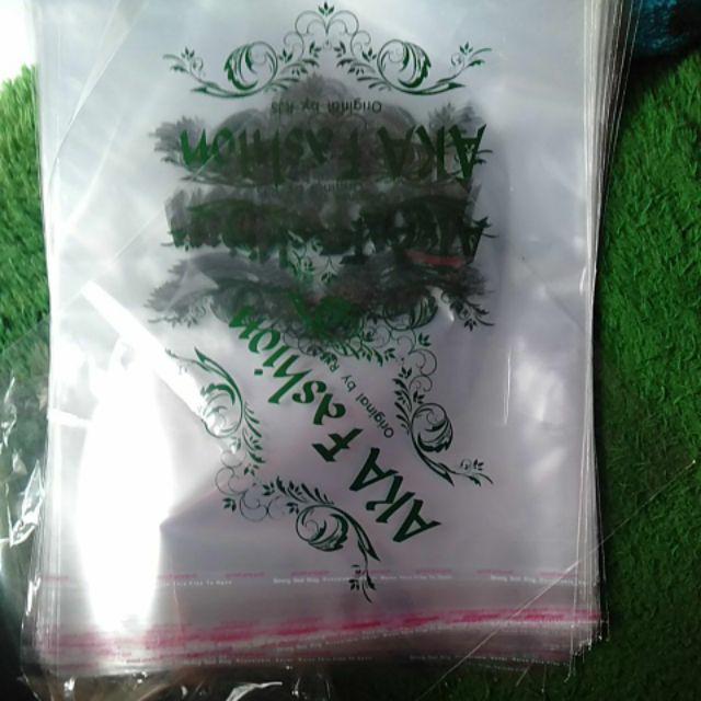 [100 Pcs] Plastik Opp Baju Ukuran 30x35, + Sablon 1 Warna