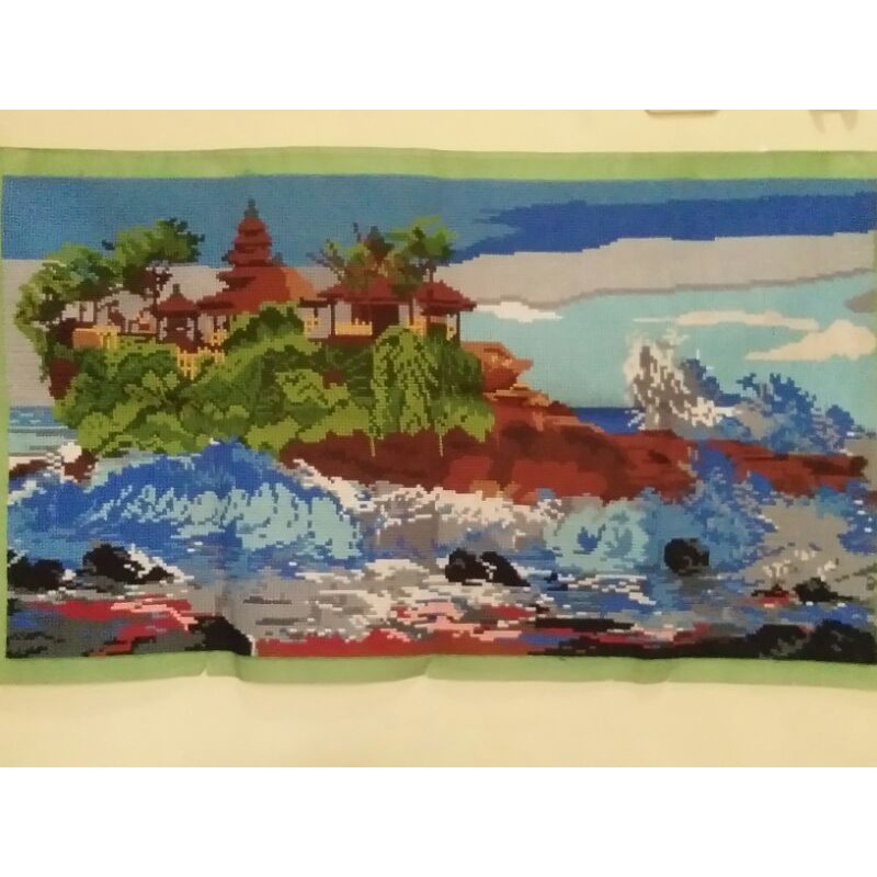 Kristik jadi - Pemandangan Tanah Lot Bali