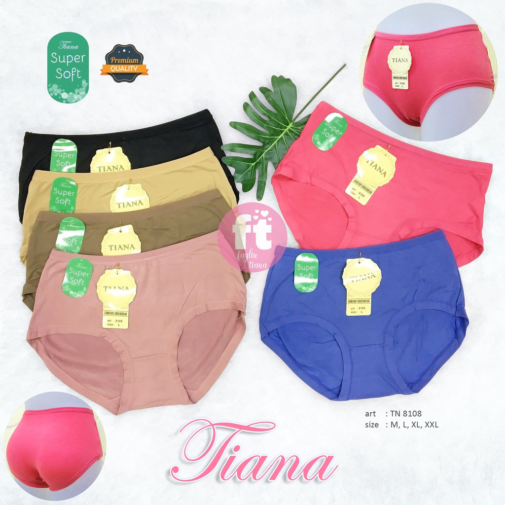 TIANA | Celana Dalam Wanita Polos SUPER SOFT / Cd Polos Import / BAHAN ADEM LEMBUT/ art TN 8108