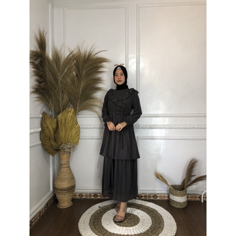 REIKA RUBI MAXY DRES BAHAN RUBIAH PREMIUM FASHION MUSLIM GAMIS MALAYSIA TERMURAH WANITA