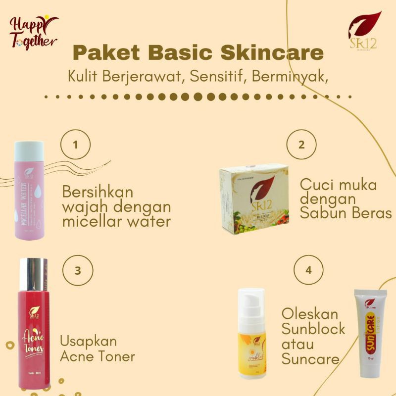 Jual Paket Basic Skincare Sr12 Kulit Berjerawat Sensitif Berminyak Perawatan Skincare Dasar 4816