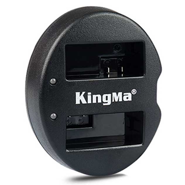 Kingma Charger Baterai 2 Slot Canon 550D 600D 650D Rebel T2i - LP-E8-Hitam