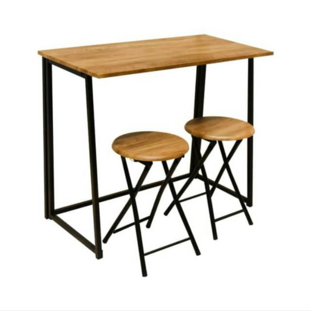  Meja  makan  informa  Lexi folding table with 2 chair meja  