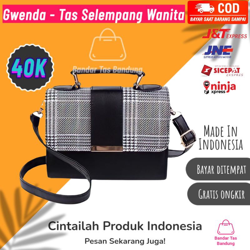 Gwenda - Tas Selempang Wanita Pria Tas Selempang Cwe Tas Selempang Lucu Slempang Cewe Slempang Cewek