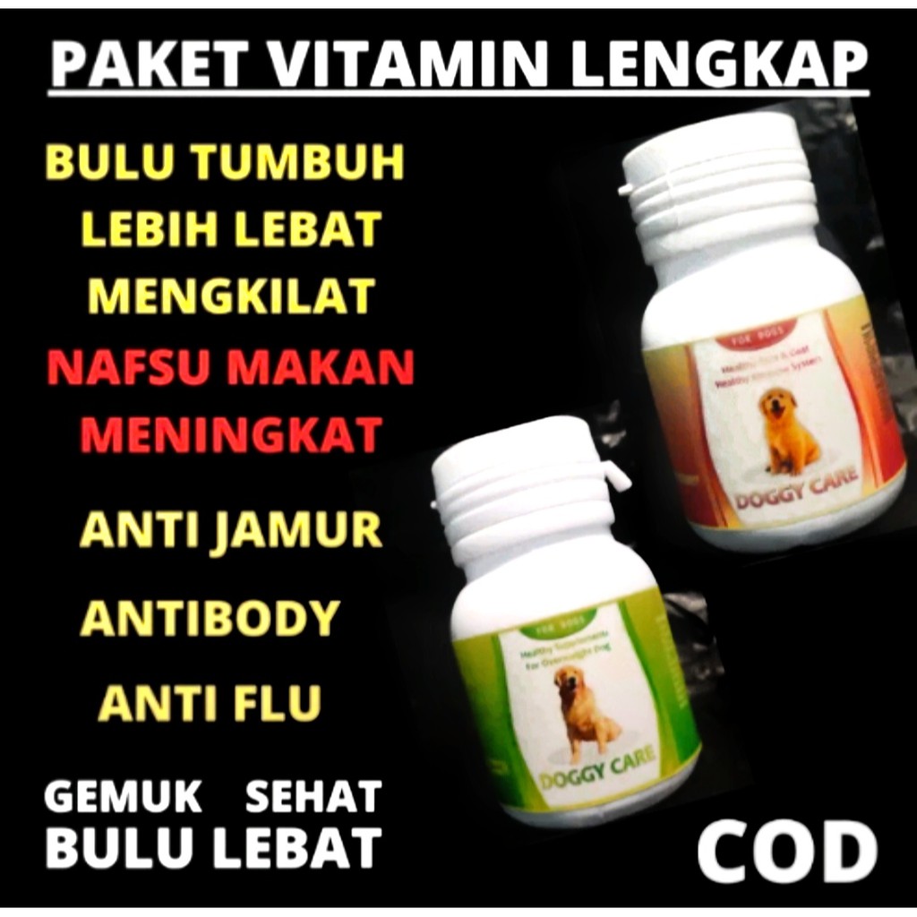 VITAMIN ANJING  BULU ANJING  NAFSU MAKAN PENGGEMUK ANJING PENUMBUH BULU ANJING OBAT RONTOK BULU ANJING