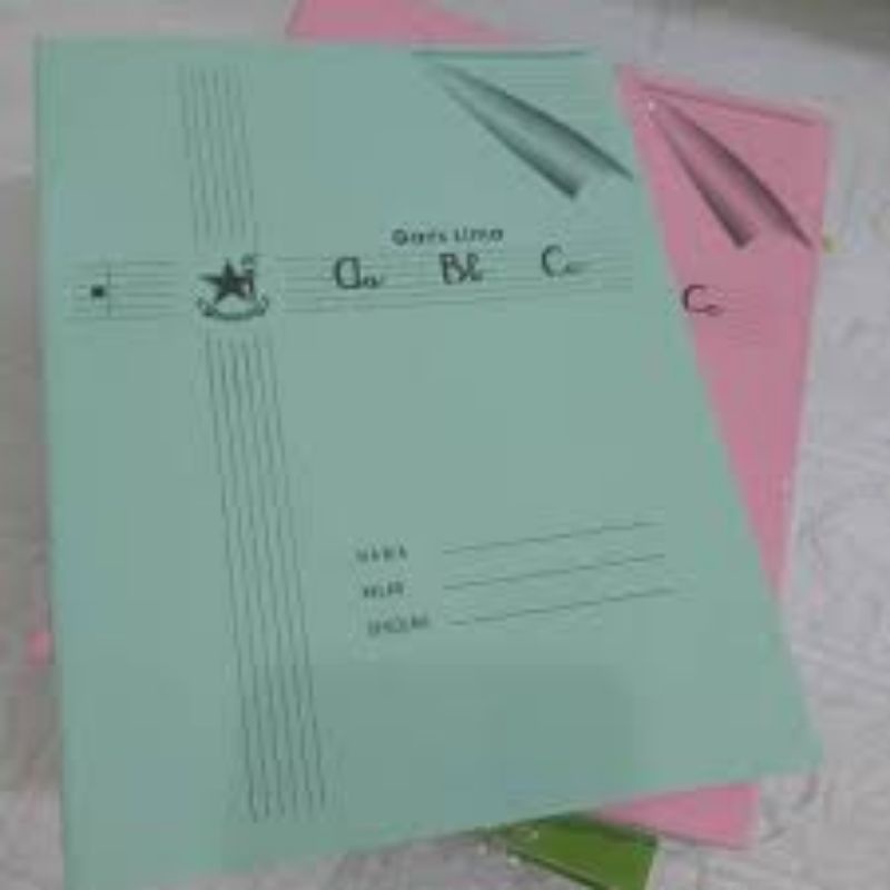 

Buku Garis Lima Merk Bintang Obor (Harga yang tertera untuk 1 pcs)