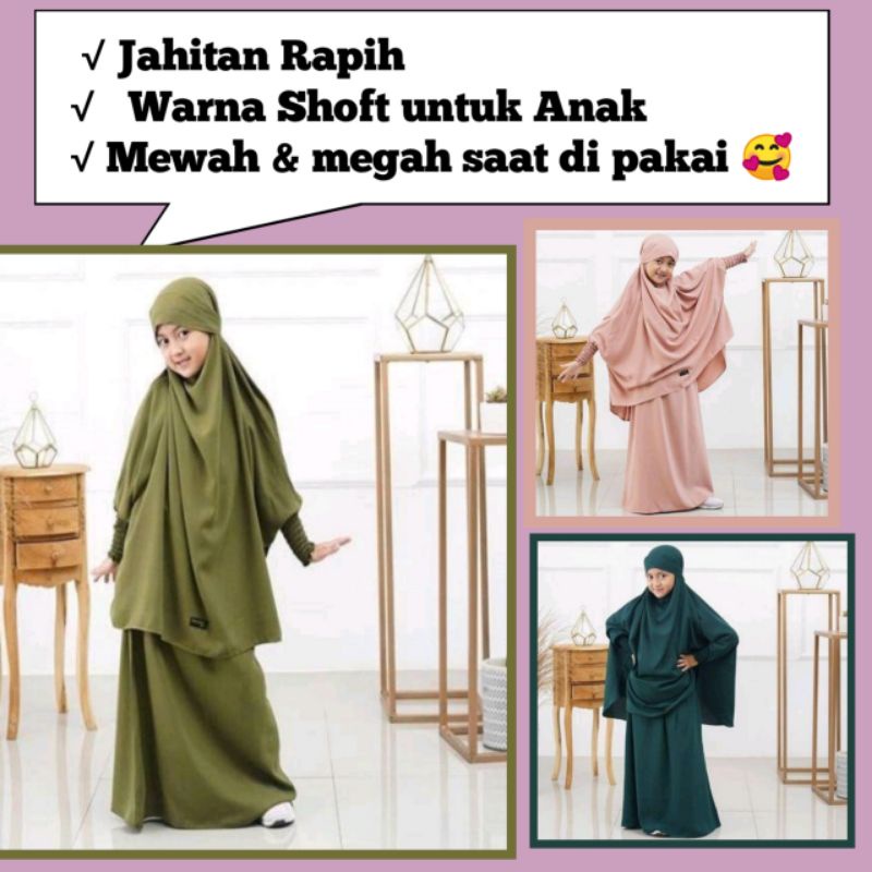FFENCH KHIKAR ANAK LUCU - French Khimar anak kekinian -french khimar anak keren
