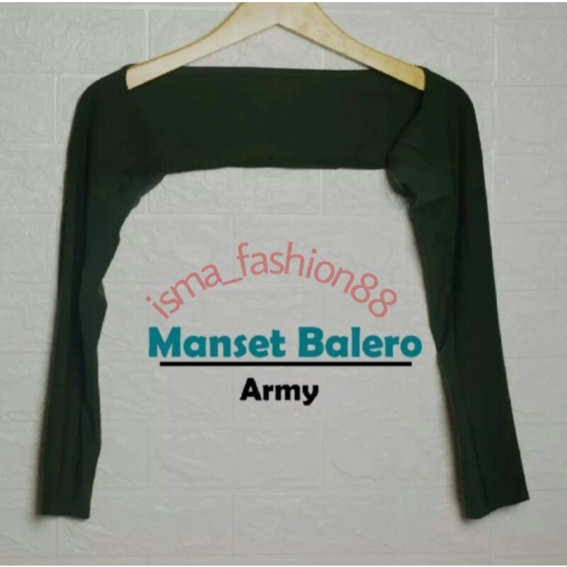 BOLERO MANSET SAMBUNG MANSET LENGAN PANJANG KAOS9-army