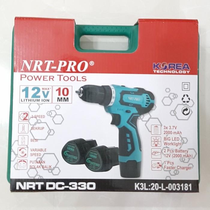 Mesin Bor Baterai / Mesin Bor Cordless Nrt Pro Dc 330