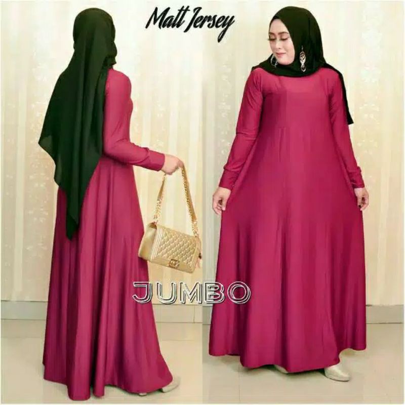 Gamis Jersey Bigsize Jumbo XXL Saku Kanan