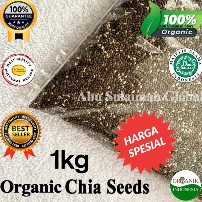 

Chia Seed Mexico Organik / Premium Natural Chia Seed Mexico 1 kg