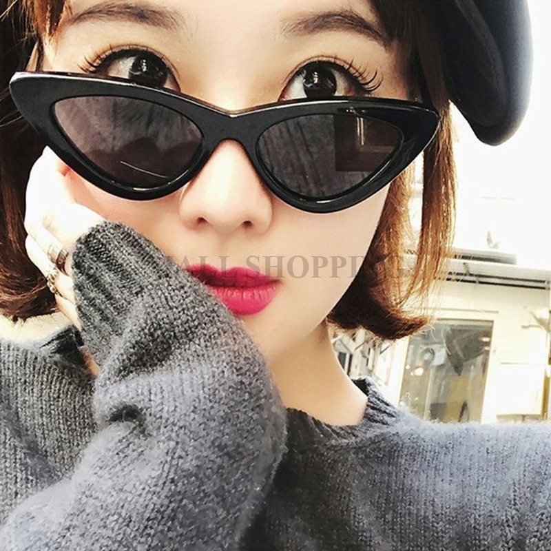 (COD) Kacamata Hitam Fashion Hip Hop Cat Eye Sunglasses MALLSHOPPING