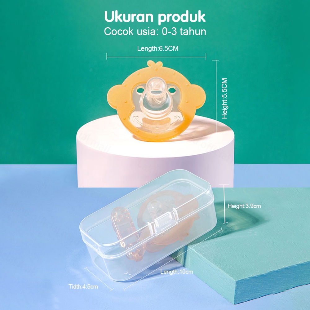 Mumystation Dot bayi empeng bayi new born BPA free/baby pacifier dangen tali kotak