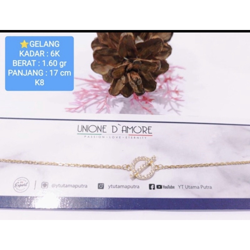 Gelang rantai kadar 300/6k ringan