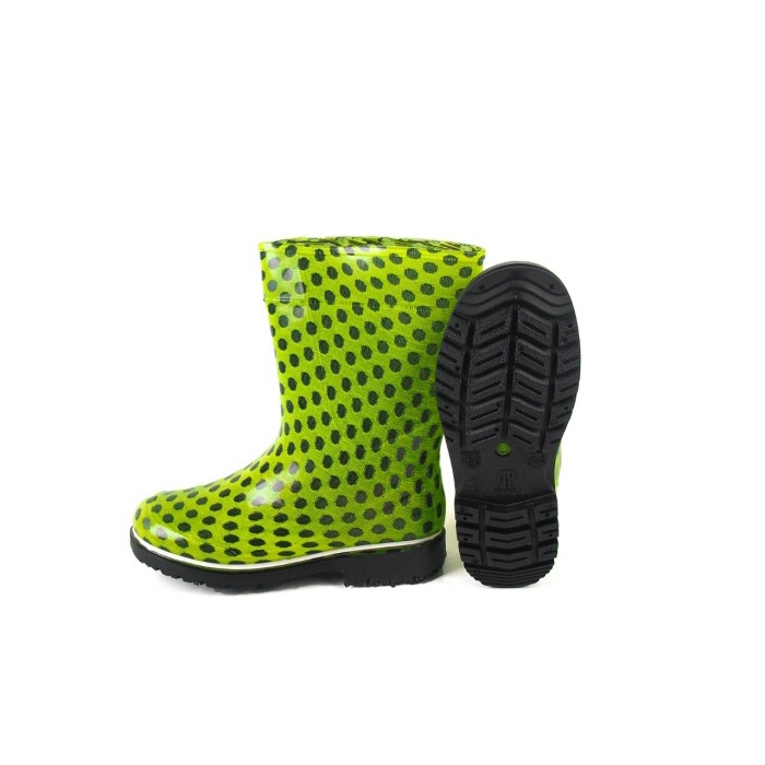 Sepatu Boot Anak AP BOOTS 2012 Lemon Polkadot - Sepatu Boot Karet