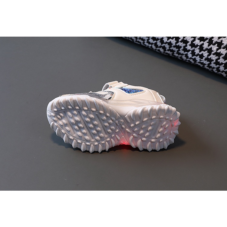 LED20-Sepatu Lampu Sport Sneaker Anak Laki Perempuan Import