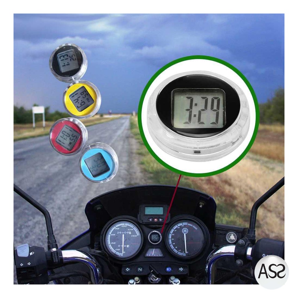 ASS Shop - AOZBZ Dekorasi Motor Jam Mini Digital Watch Stick-on Clock - 118i