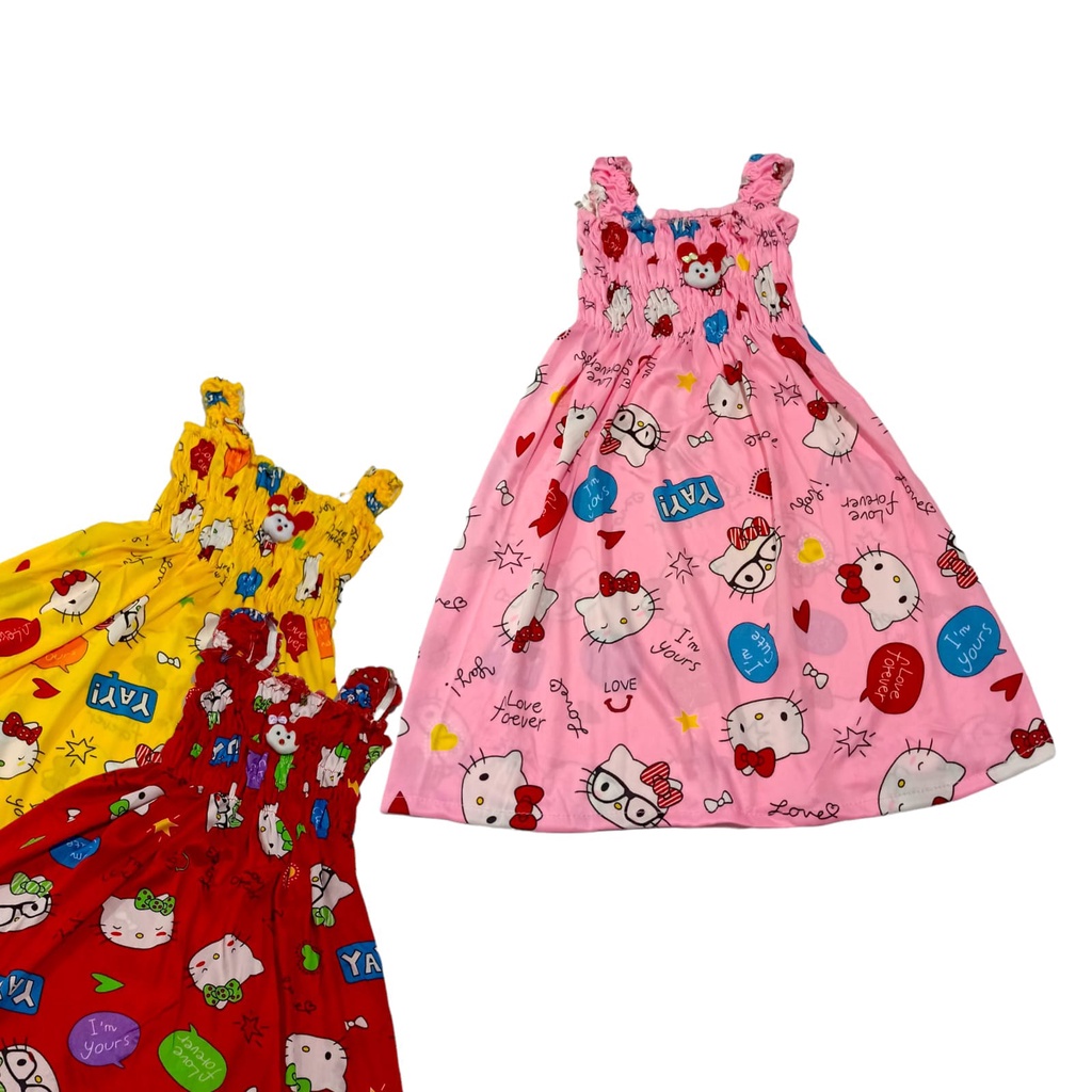 Setelan Baju Bayi Perempuan | Dress Bayi Perempuan Motif Untuk Usia 1-2 Tahun (NDC)