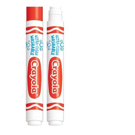 

❋ Crayola 12ct. Ultra Clean Washable Broad Line Markers. ➪