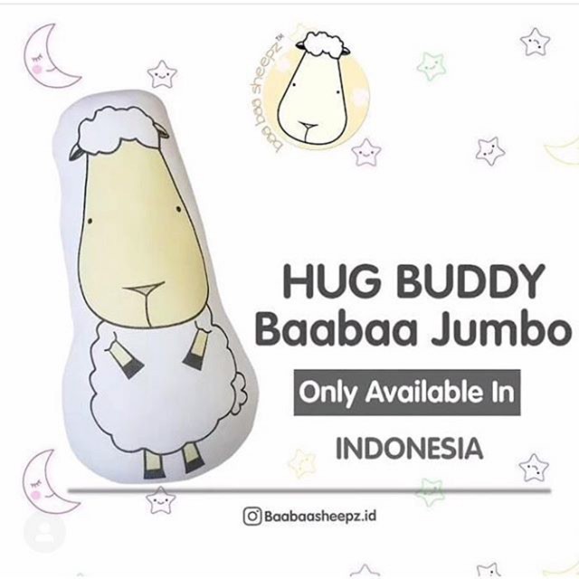 BaaBaaSheepz Buddy Hug Jumbo 25x35cm