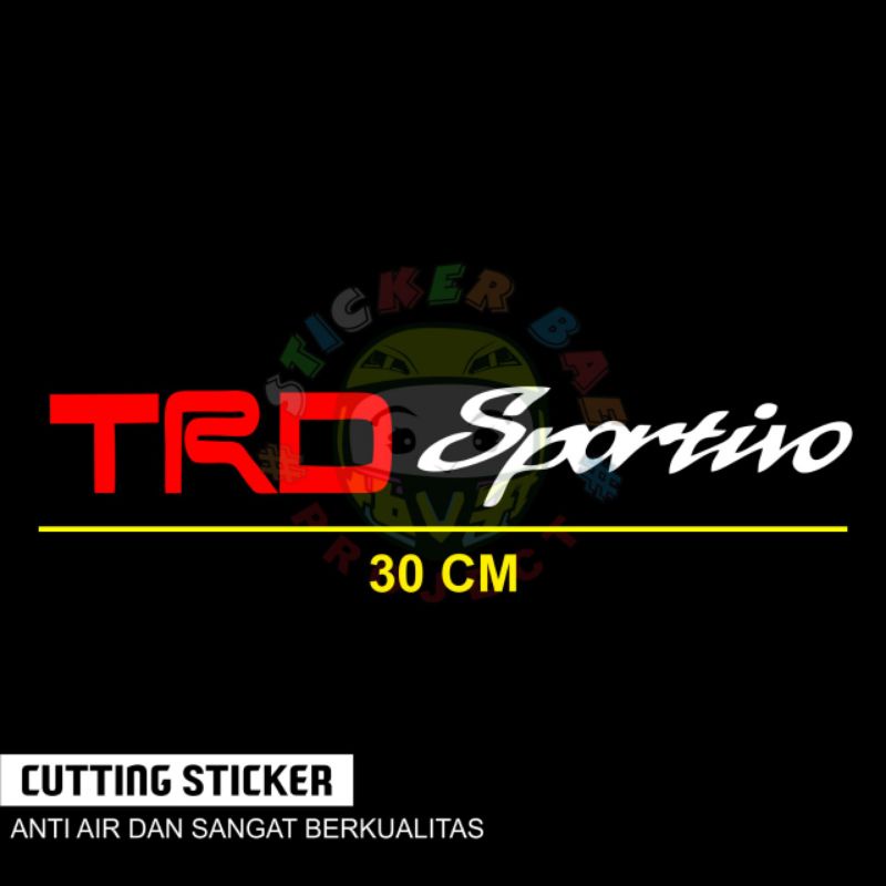 Sticker TRDs sportivo Cuting stiker trdsportifo mobil variasi mobil stiker lengkap murah berkualitas