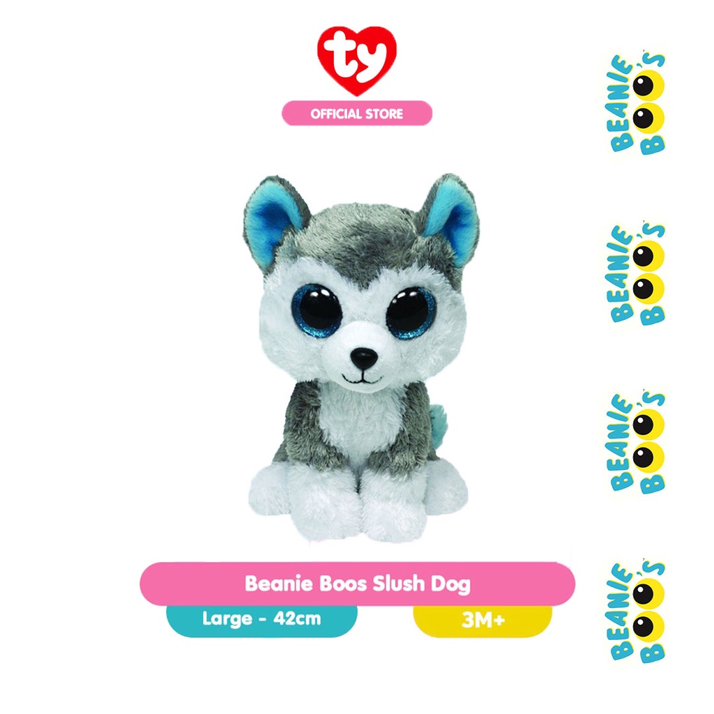 TY Beanie Boos Slush Dog (Large) - Boneka Anjing