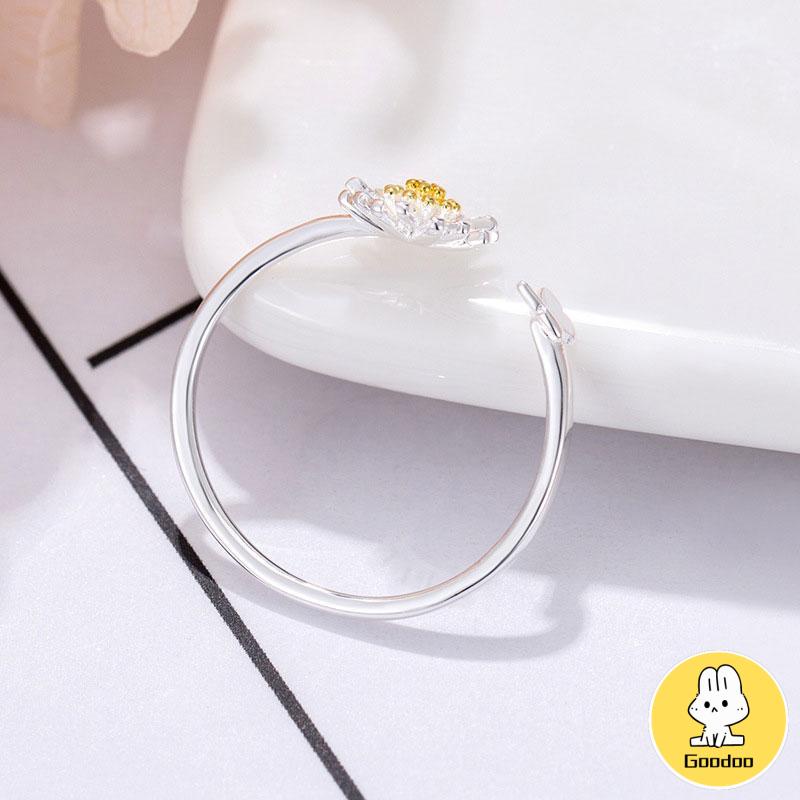 Korean Cincin Daisy Bunga Untuk Wanita Fashion Aksesoris -Doo