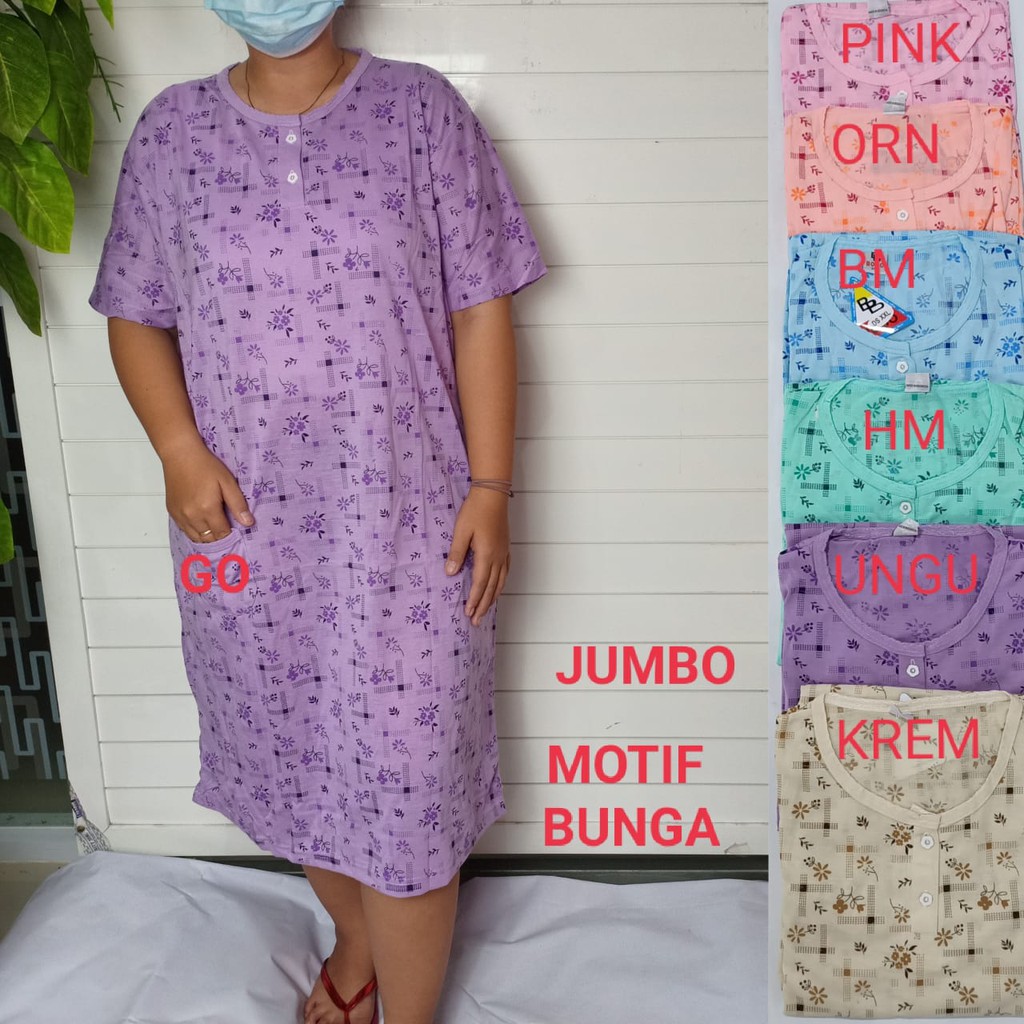 gof DASTER BOBO JUMBO Pakaian Wanita Casual Santai Motif Busui Baju Tidur