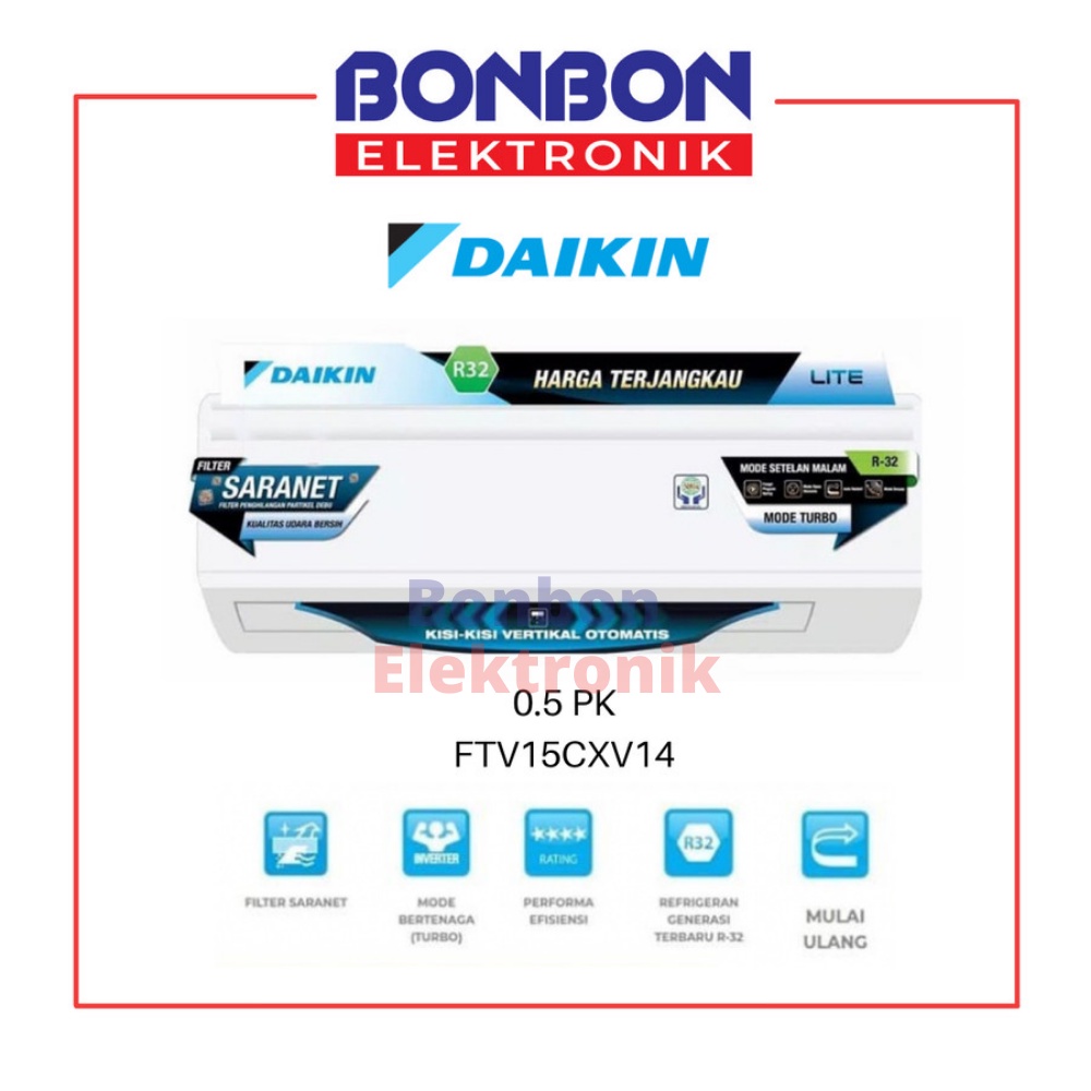 Daikin AC 0.5PK FTV15CXV14 / 1/2PK FTV 15 CXV14 Malaysia