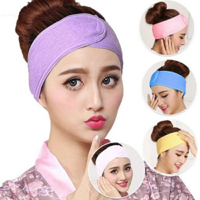 bando masker / facial headband/ bandana 1 pieces polos ukuran keciL