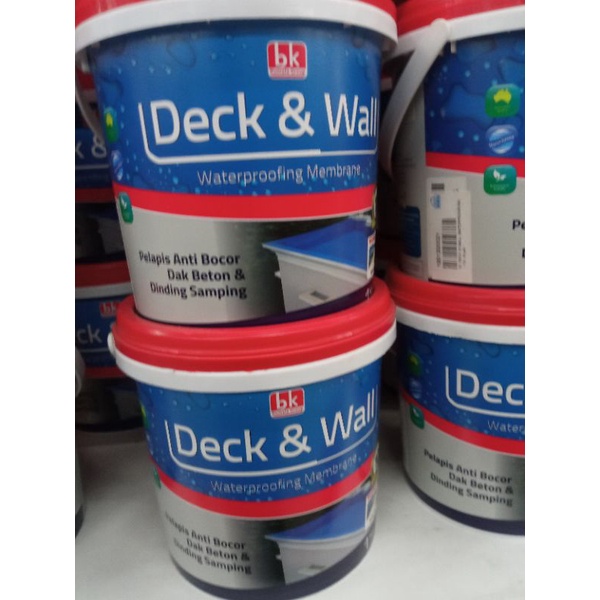 Bondall - Deck & Wall Waterproofing Cat Dinding Tembok dan Dak Beton  Abu - Abu 1Kg